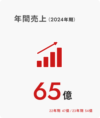 年間売り上げ（2024年期）
